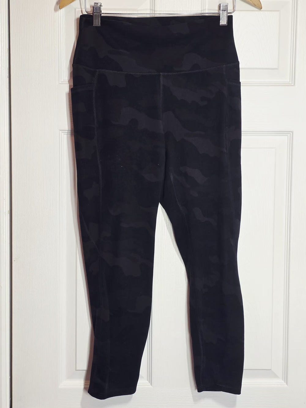 RBX Ankle Length High Waisted Camo Leggings Activewear Size LG